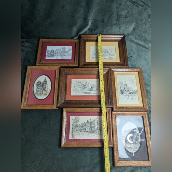 Small Wall Art. Pen & Ink Drawing Style Prints. C.M. Goff , Eileen David - Picture 3 of 15